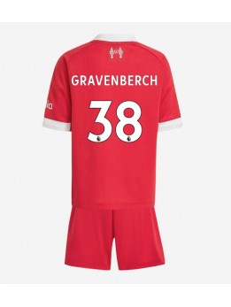 Otroški Nogometna dresi replika Liverpool Ryan Gravenberch #38 Domači 2025-26 Kratek rokav (+ hlače)